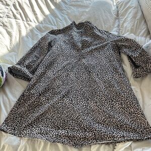 Tuckernuck Black and White Leopard Blouse
